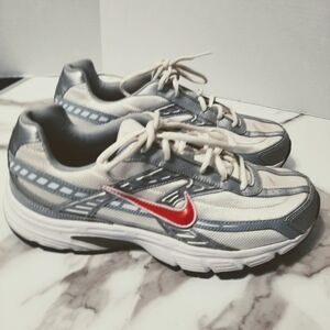 Nike Initiator Womens Running Shoes Size 11 White Silver Pink 394053-101  2017